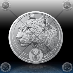 1oz JUŽNA AFRIKA 5 Rand 2020 (The Big Five - LEIPARD) BU